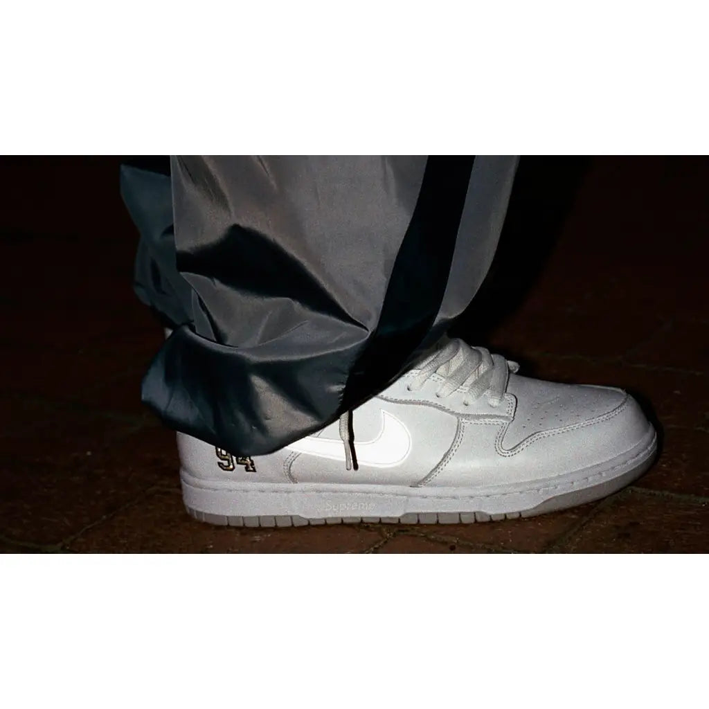 Nike SB Dunk Low Supreme 94 White Metallic Silver
